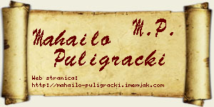 Mahailo Puligrački vizit kartica